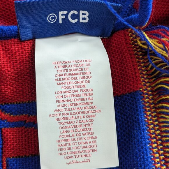 FC Barcelona Scarf Spain Football Soccer Club FCB Red Blue - Picture 4 of 4